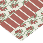 レッドオリーブストライプとテーブルランナー ショートテーブルランナー (コーナー)