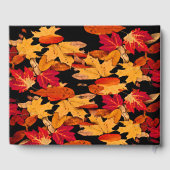 レッドオレンジイエローオータムバースデーパーティーゲストブック ゲストブック (裏面)