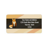 レッドオレンジキツネ ラベル (正面)