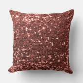 レッドオレンジセクフェイクイングリッター装飾用クッション クッション (正面)
