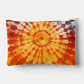 レッドオレンジブルー絞り染め アクセサリーポーチ (裏面)