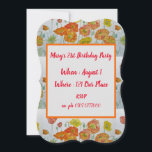 レッドオレンジポピーフローラ21st誕生日招待状 招待状<br><div class="desc">赤オレンジポピーフローラ21歳の誕生日招待状。私のハートの水色の一つを使用して、美しいユニコーンカードで若いすべての人のために。人生に魔法を加えろ！</div>