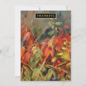 レッドオレンジ自然アートホリデーカード シーズンカード (正面)