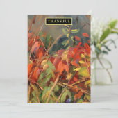 レッドオレンジ自然アートホリデーカード シーズンカード (スタンド正面)