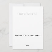 レッドオレンジ自然アートホリデーカード シーズンカード (裏面)