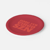 レッドオレンジOMGそれが《星座》乙女座SZN カッコいい ペーパープレート (アングル)