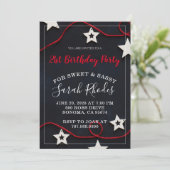 レッドオンブラック21th誕生日パーティー 招待状 (スタンド正面)