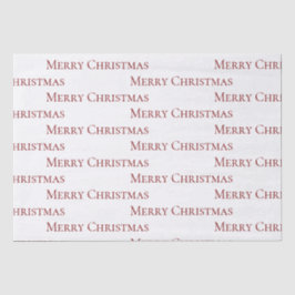 レッドオンホワイトメリークリスマス引用文 薄葉紙