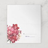 レッドオーキッド座席表ゲストテーブルレスポンスカード プレイスカード (外部開封)