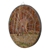 レッドオークカモフラージスタグバック食べ物を与えディアーズ ダーツボード (正面右)