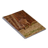 レッドオークカモフラージスタグバック食べ物を与えディアーズ ノートブック (右側)