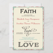 レッドオーク葉ズカントリーウェディング招待状 招待状 (正面)