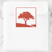 レッドオーク3x3ステッカー スクエアシール (バッグ)