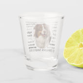 レッドオーストラリアの羊飼いの特徴 ショットグラス (裏面)