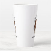 レッドオーストラリアの羊飼いママ カフェラテマグ (正面)