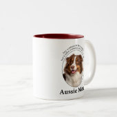 レッドオーストラリアの羊飼いママ ツートーンマグカップ (正面右)