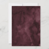 レッドオータムワイルドフラワーホームスウィートホーム引っ越し祝いパーティー 招待状 (裏面)