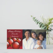 レッドオーナメントオン深いブルゴーニュワイン シーズンカード (スタンド正面)