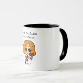 レッドオーバーン美容師パーソナライズされた彫刻 マグカップ (正面右)