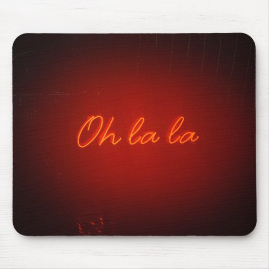 レッドオーラライト マウスパッド (正面)