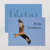 レッドカイトパーティの招待状 招待状 (正面/裏面)