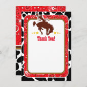 レッドカウボーイサンキューノート サンキューカード (正面/裏面)