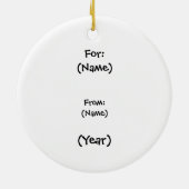 レッドカウボーイブーツオーナメント セラミックオーナメント (裏面)