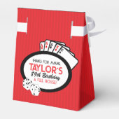 レッドカジノトランプのポーカーパーティーフェイスボックス フェイバーボックス (裏面サイド)