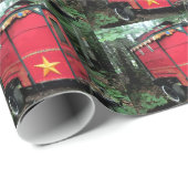 レッドカスタマイズジプシー小さなキャラバン ラッピングペーパー (ロールコーナー)