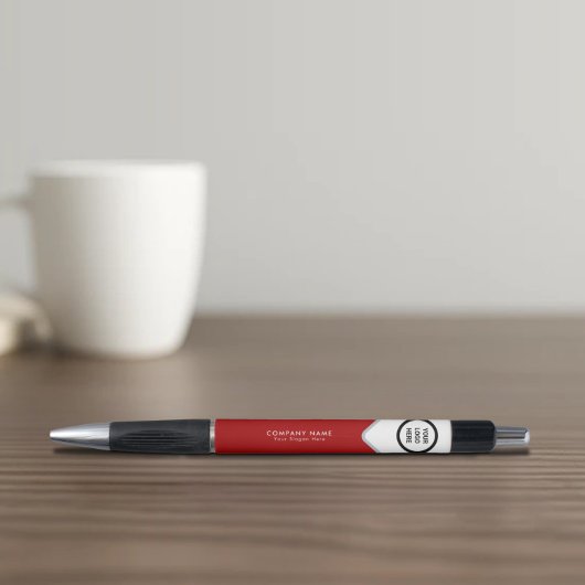 レッドカスタム会社ロゴのプロモーションブランディング ボールペン