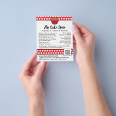 レッドカップケーキ&水玉模様ケーキストア広告ズ チラシ (手)