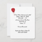 レッドカップパーティーのお誘い 招待状 (裏面)