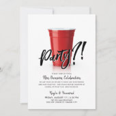 レッドカップ | いつだってパーティー 招待状 (正面)