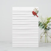 レッドカディナルオンライニング紙 便箋 (スタンド正面)