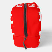 レッドカナダパーソナライズされた国旗の化粧品バッグ ドップキット (右)