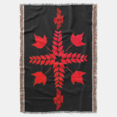 レッドカナダメープル離れズサンダーバード スローブランケット (正面縦)