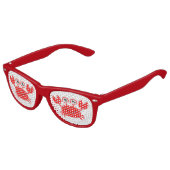 レッドカニかわいいビーチバケーション キッズサングラス (アングル)