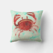 レッドカニエレガントビーチシーフード海ホームデコール クッション (裏面)