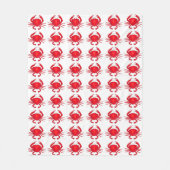 レッドカニクラブバルティモアメリーランドビーチ毛布 フリースブランケット (正面)