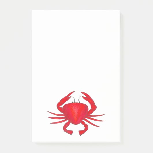 レッドカニバルティモアメリーランドカニビーチポストイット ポストイット (正面)