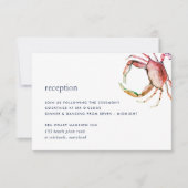 レッドカニ受付案内カード 招待状 (正面)