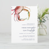 レッドカニ婚約パーティ招待状 招待状 (スタンド正面)