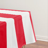 レッドカバナストライプ&ネイビパーソナライズされたーモノグラム テーブルクロス (インサイチュ)