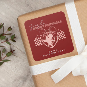 レッドカピッドシングルズバレンタインデーパーティー スクエアシール