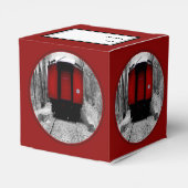 レッドカファッションドボース付き古い蒸気機関車Bをお願い フェイバーボックス (裏面サイド)