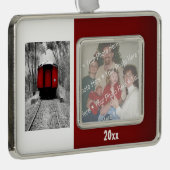 レッドカボースビクトリアンスチームオーナメント シルバープレートフレームオーナメント (右)
