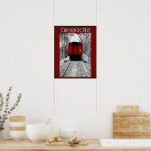 レッドカボースビクトリアン蒸気機関車 ポスター (キッチン)