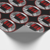 レッドカボースビクトリアン蒸気機関車 ラッピングペーパー (角)