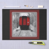 レッドカボースビクトリアン蒸気機関車 薄葉紙 (クラフト)