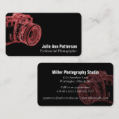 レッドカメラX線写真家名刺 名刺 (正面/裏面)